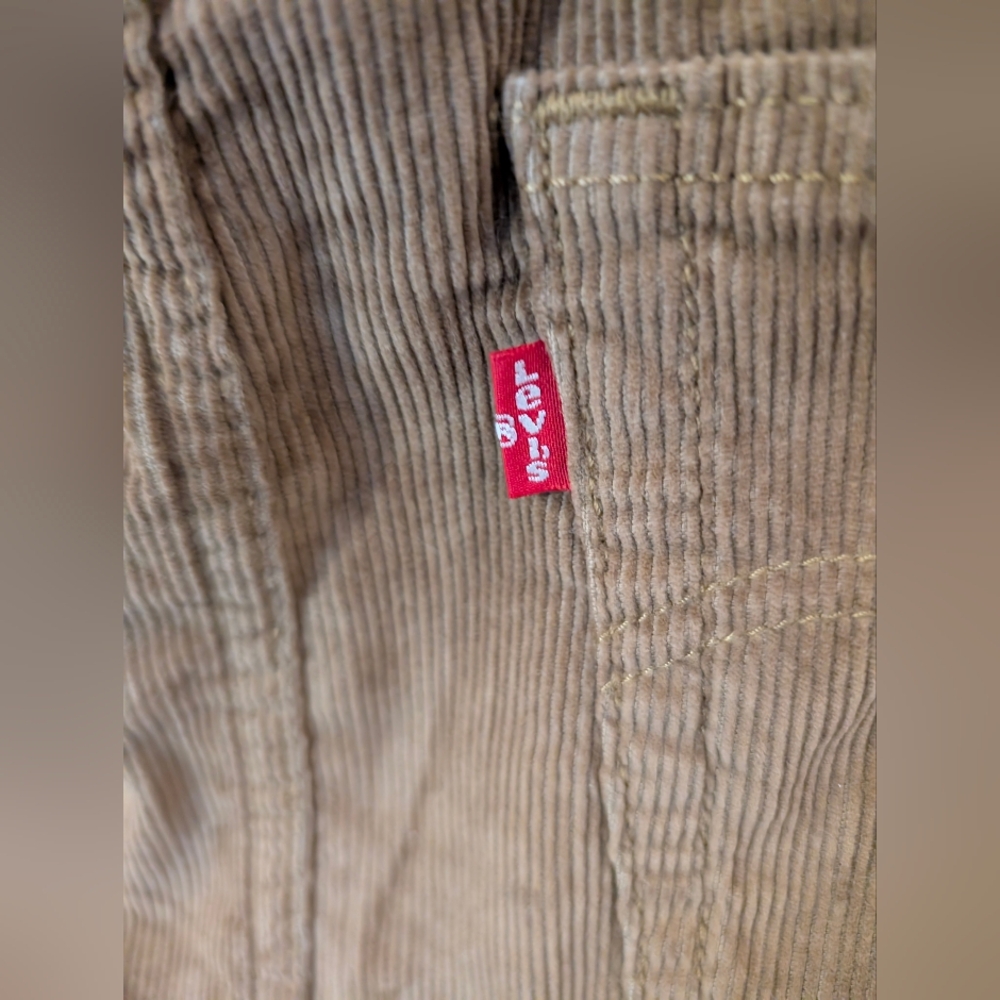 Levi's ICON Tan Corduroy Mini Skirt - Picture 6 of 9